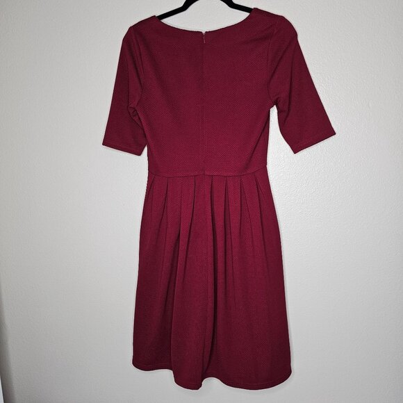 41 Hawthorn M Maddy Ponte Fit Flare Dress A Line Pleated Office Career Cocktail - Picture 5 of 6